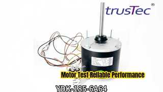 Prueba del motor del ventilador del condensador Changzhou Trustec YDK-185-6A64.