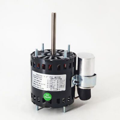 Motor PSC de 3.3" - 1/12HP 1/15HP 1/20HP Doble Voltaje 115V/230V 1550RPM 7.5uF/370V Rotación CCW/CW - Motor de Repuesto Fasco D1127 Century 9721